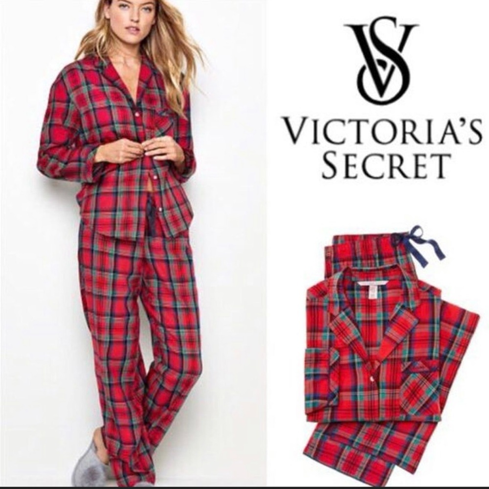 Victoria's Secret Red Plaid Women’s Pajama Set. XS